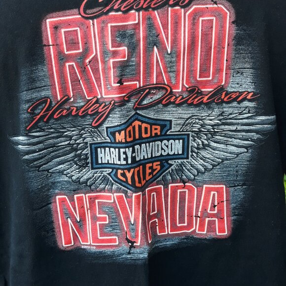 Harley Davidson TSHIRT Size XL Chester's Reno HD Nevada - Picture 6 of 7